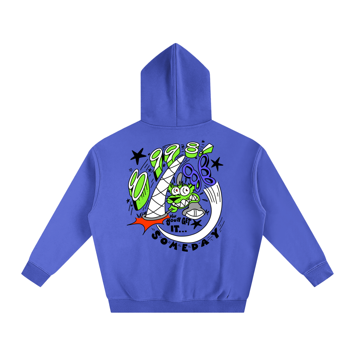 8998 "Butterfly Chase" Oversized Fleeced Hoodie