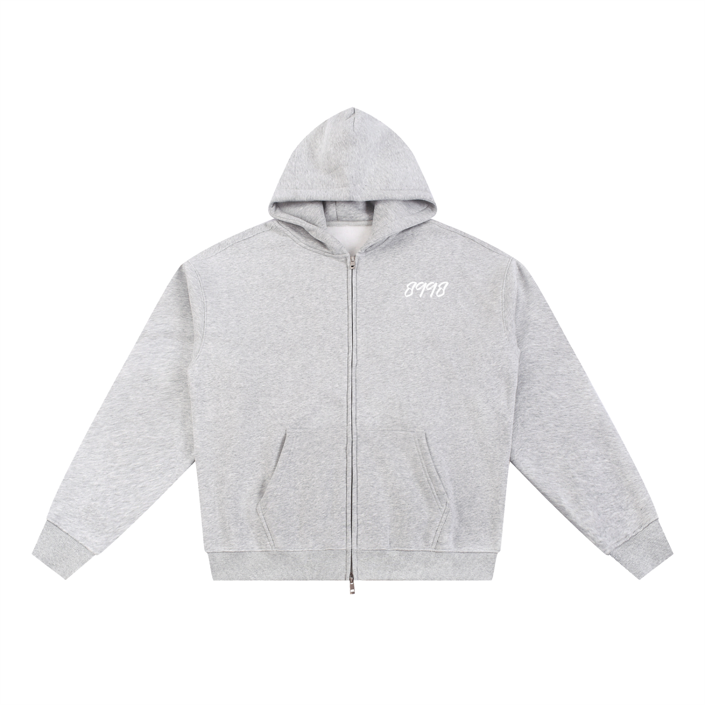 8998 "SAVE EARTH" Fleece Zip-Through Hoodie