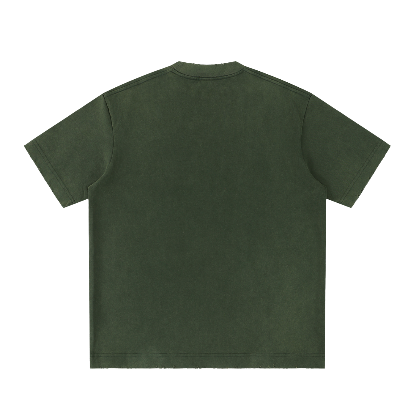 8998 "Argyrogrammana" 100% COTTON Heavyweight Vintage Washed Frayed Tee