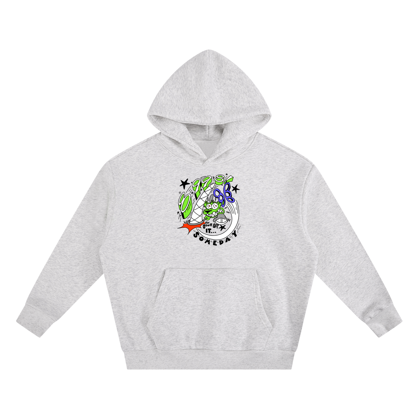 8998 "Butterfly Chase" Heavyweight Boxy Fleece Hoodie