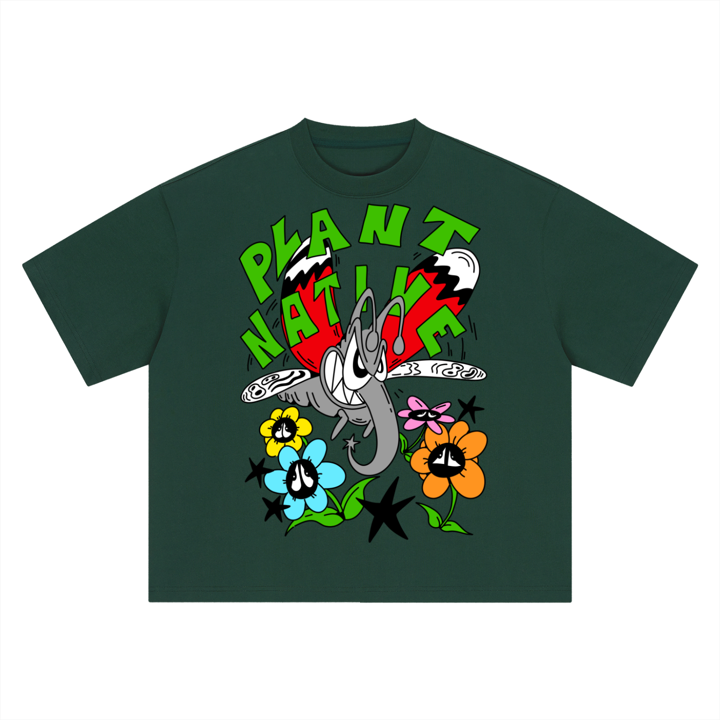 8998 "PLANT NATIVE" 100% COTTON Boxy Oversized Tee