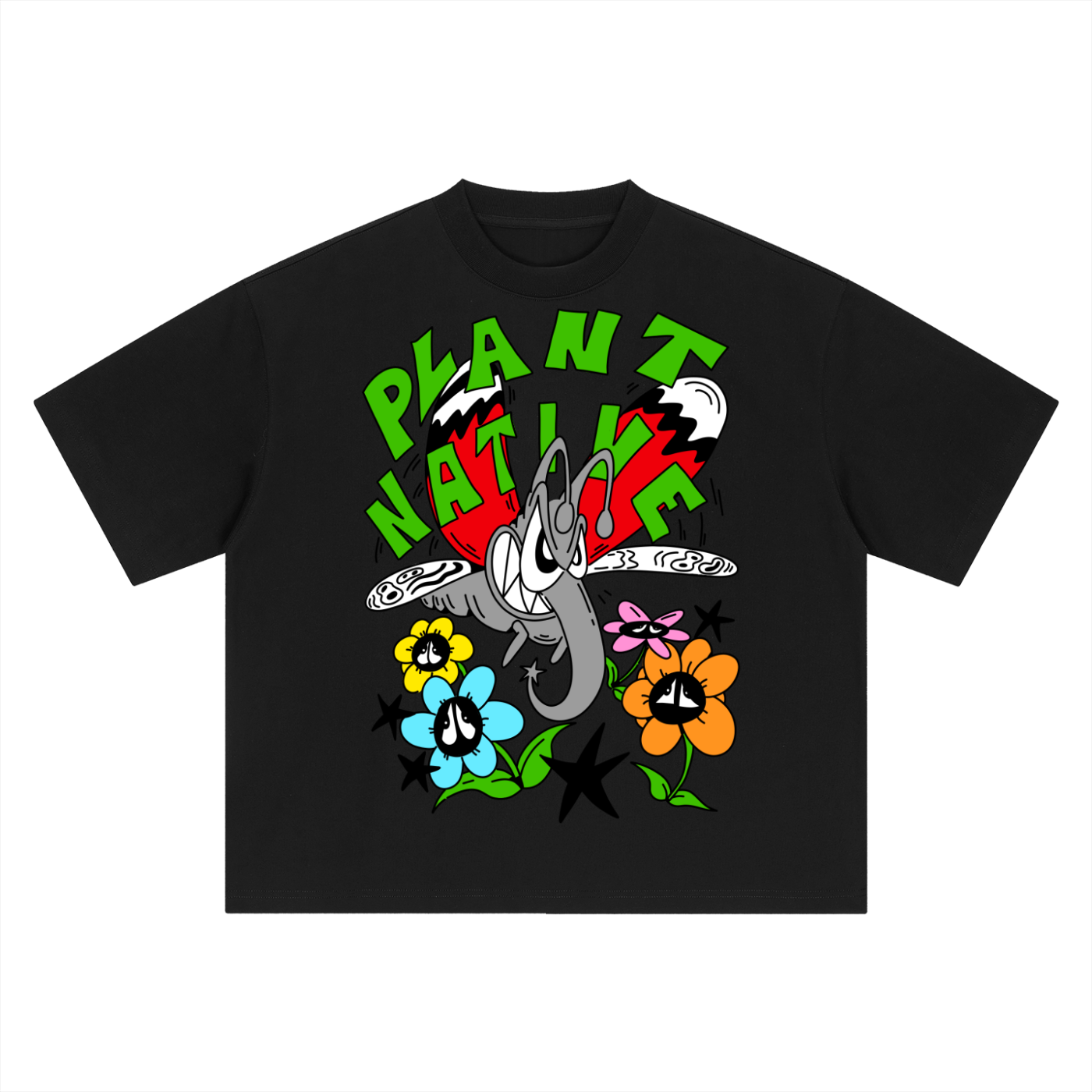 8998 "PLANT NATIVE" 100% COTTON Boxy Oversized Tee