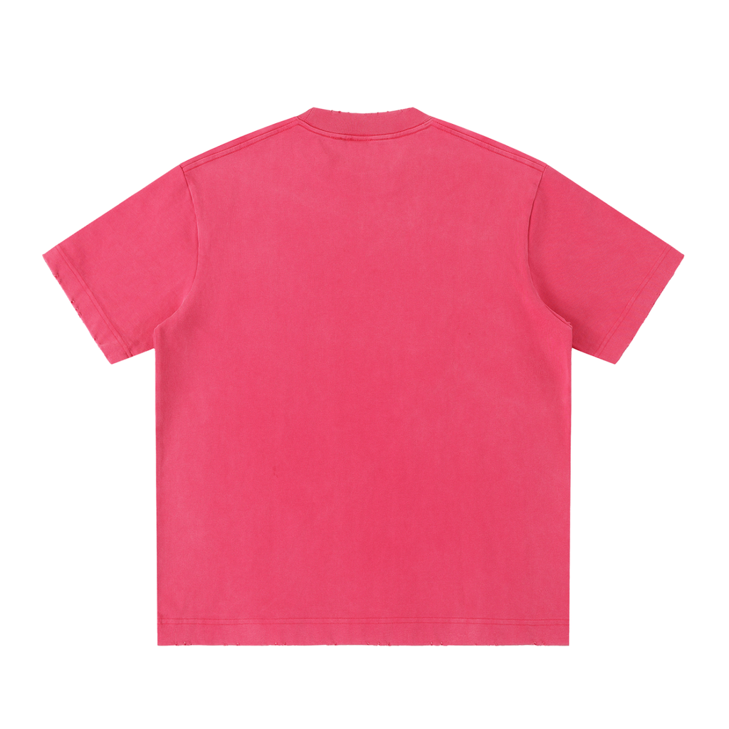 8998 "Bluewing" 100% COTTON Heavyweight Vintage Washed Frayed Tee