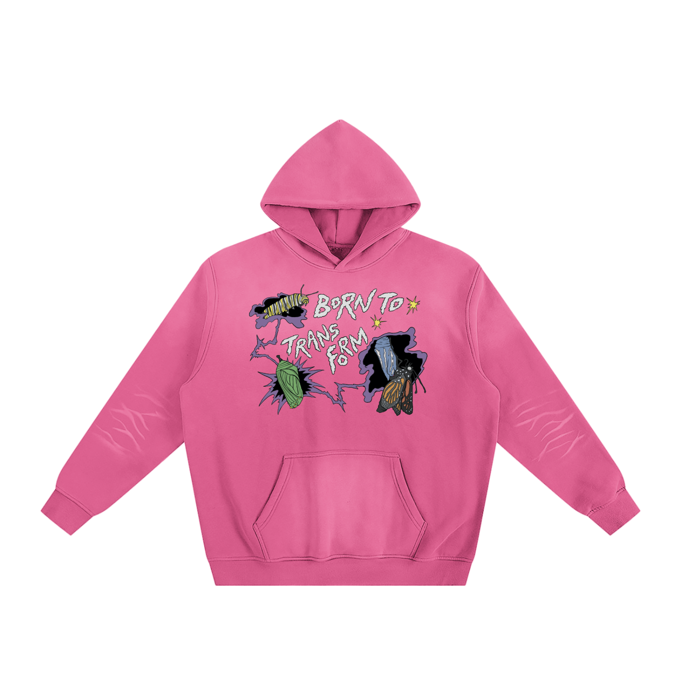 8998 "TRANSFORM" Sunfade Fleeced Hoodie