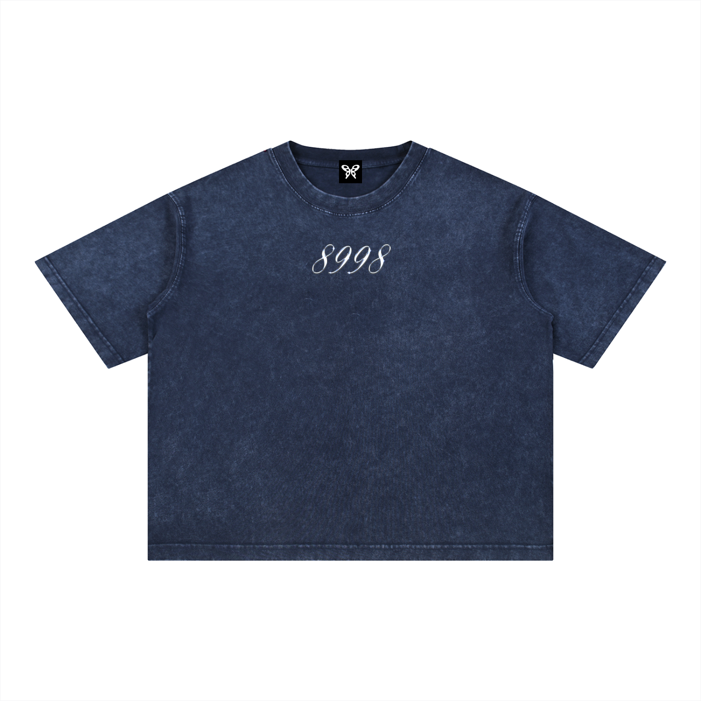 8998 "Silent Poison" Mineral Wash Boxy Cotton Tee