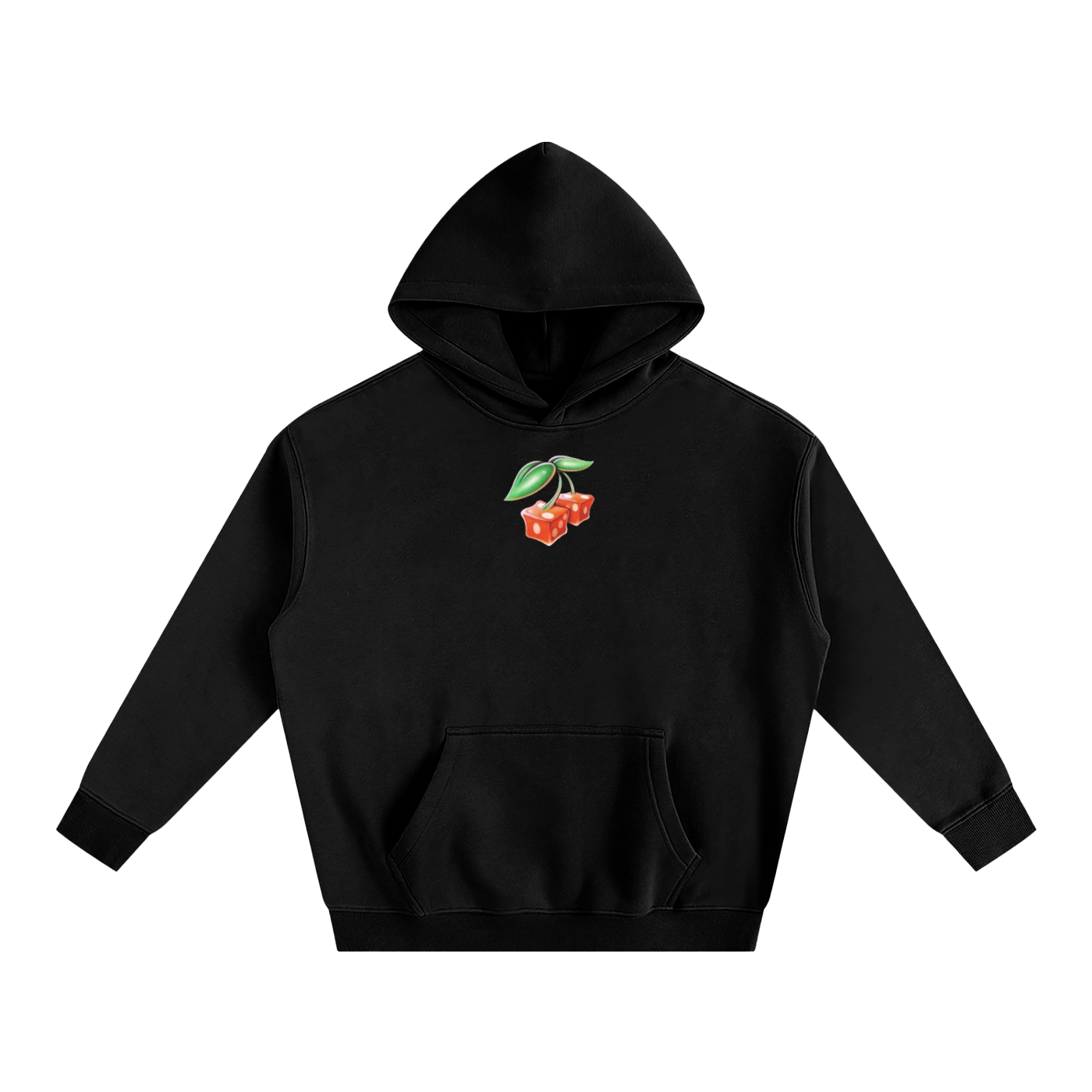 8998 "LUCK" Oversized Fleeced Hoodie