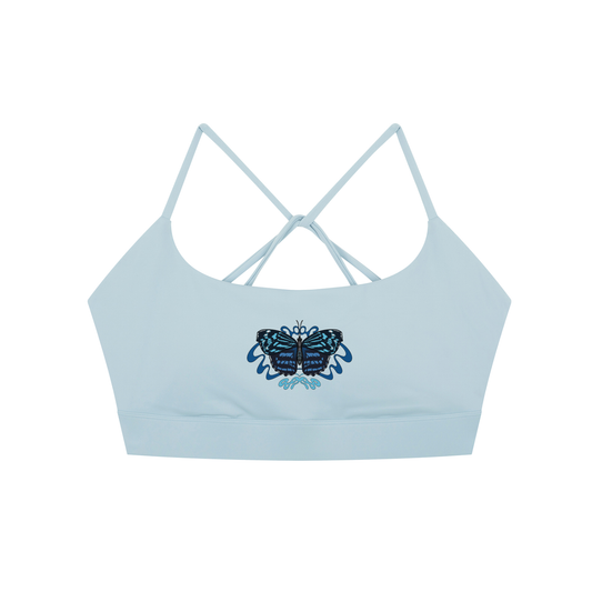 8998 "Bluewing" Strappy Criss Cross Yoga Sports Bra