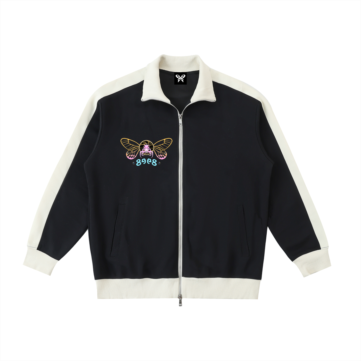 8998 "Clearwing" Contrast Trim Stand Collar Jacket