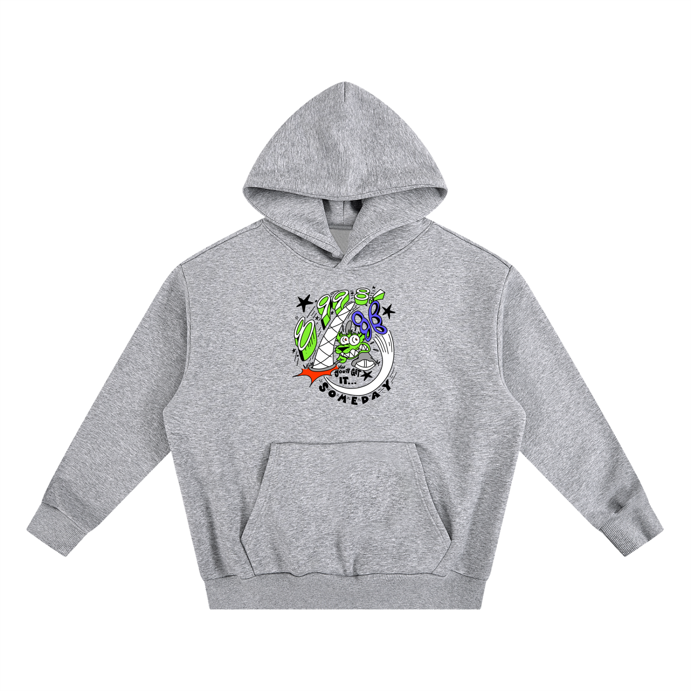 8998 "Butterfly Chase" Heavyweight Boxy Fleece Hoodie