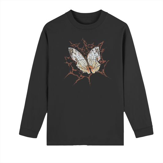 8998 "Common Mapwing" 100% Cotton Crew Neck Drop Shoulder Long Sleeve Shirt