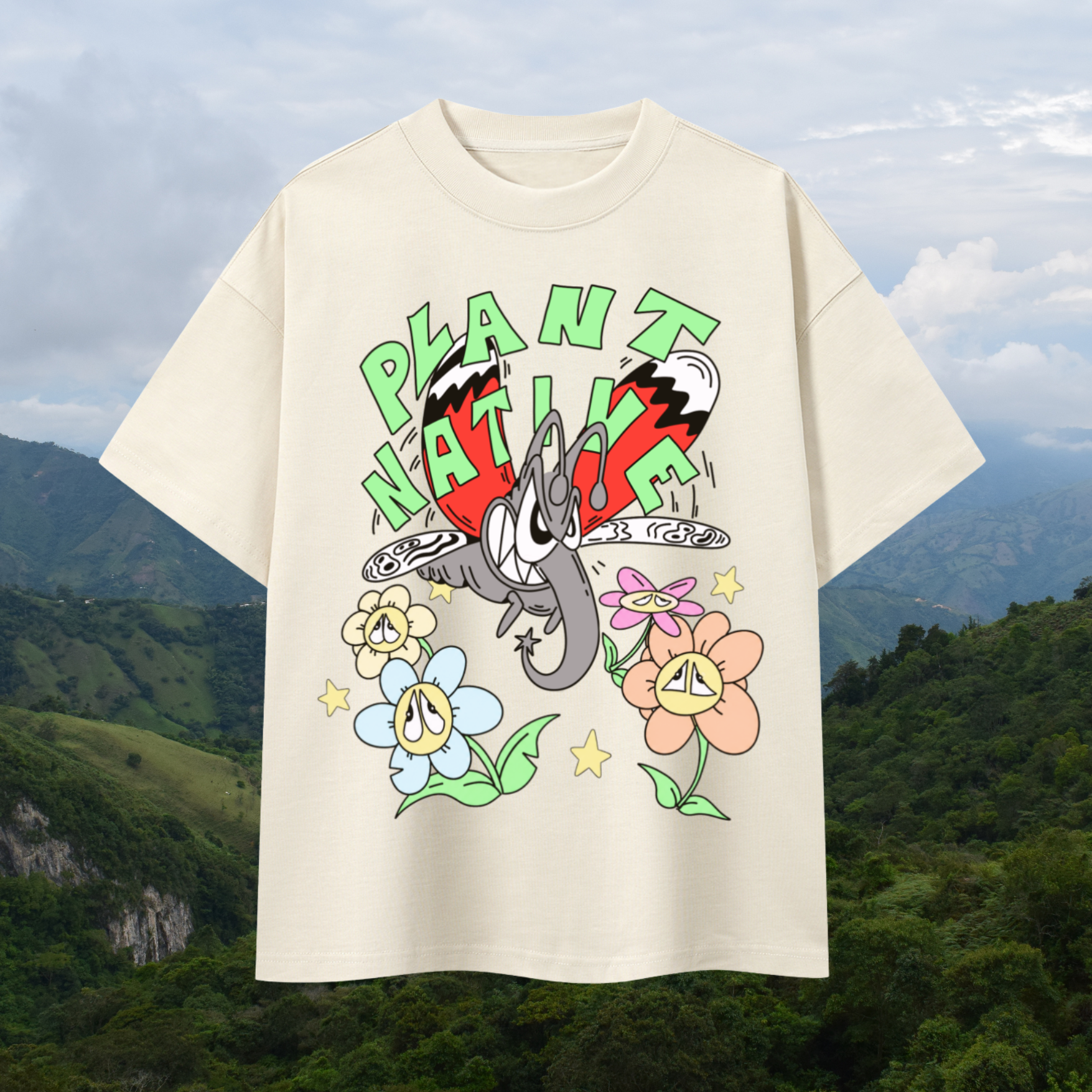 "Plant Native" Boxy Oversized Tee