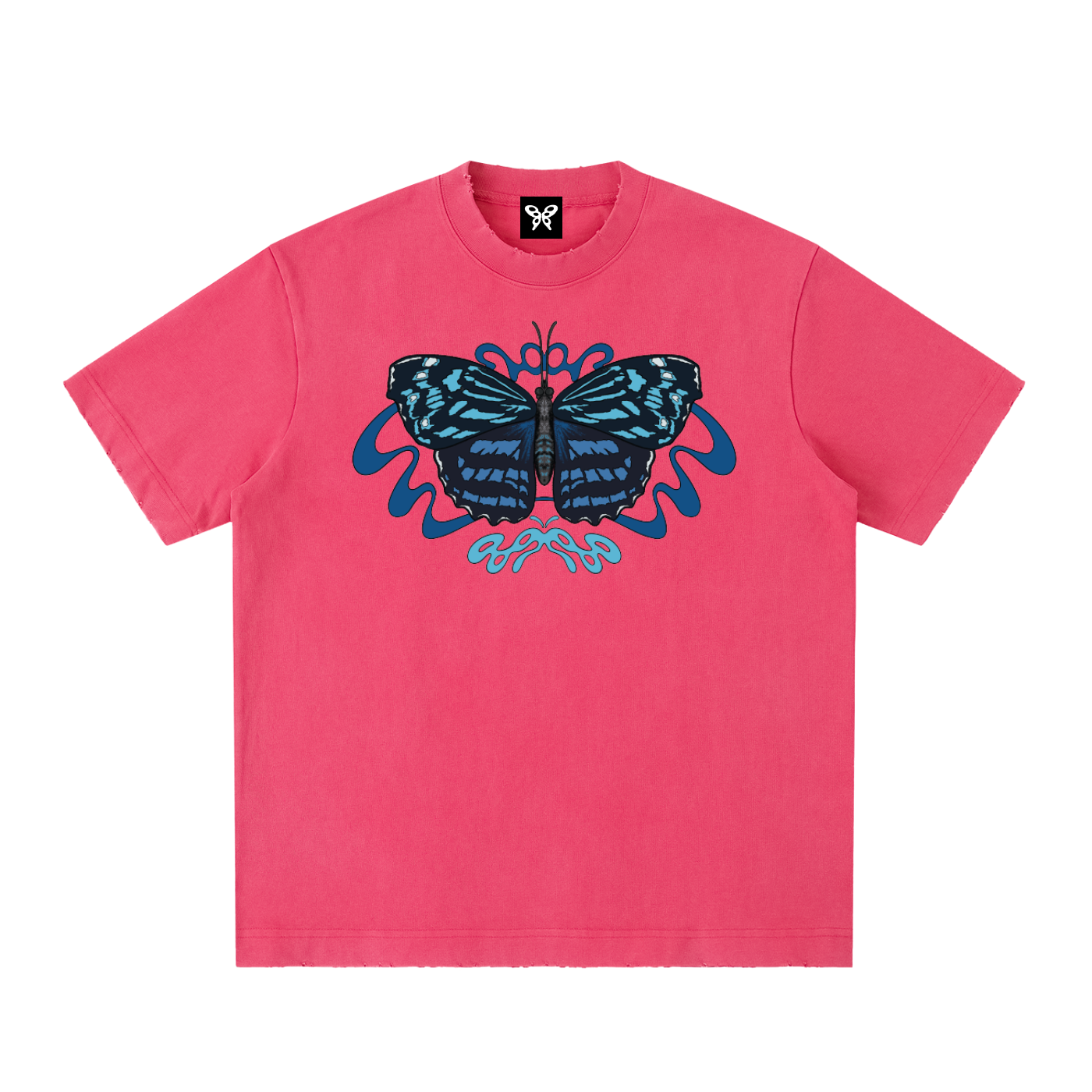 8998 "Bluewing" 100% COTTON Heavyweight Vintage Washed Frayed Tee