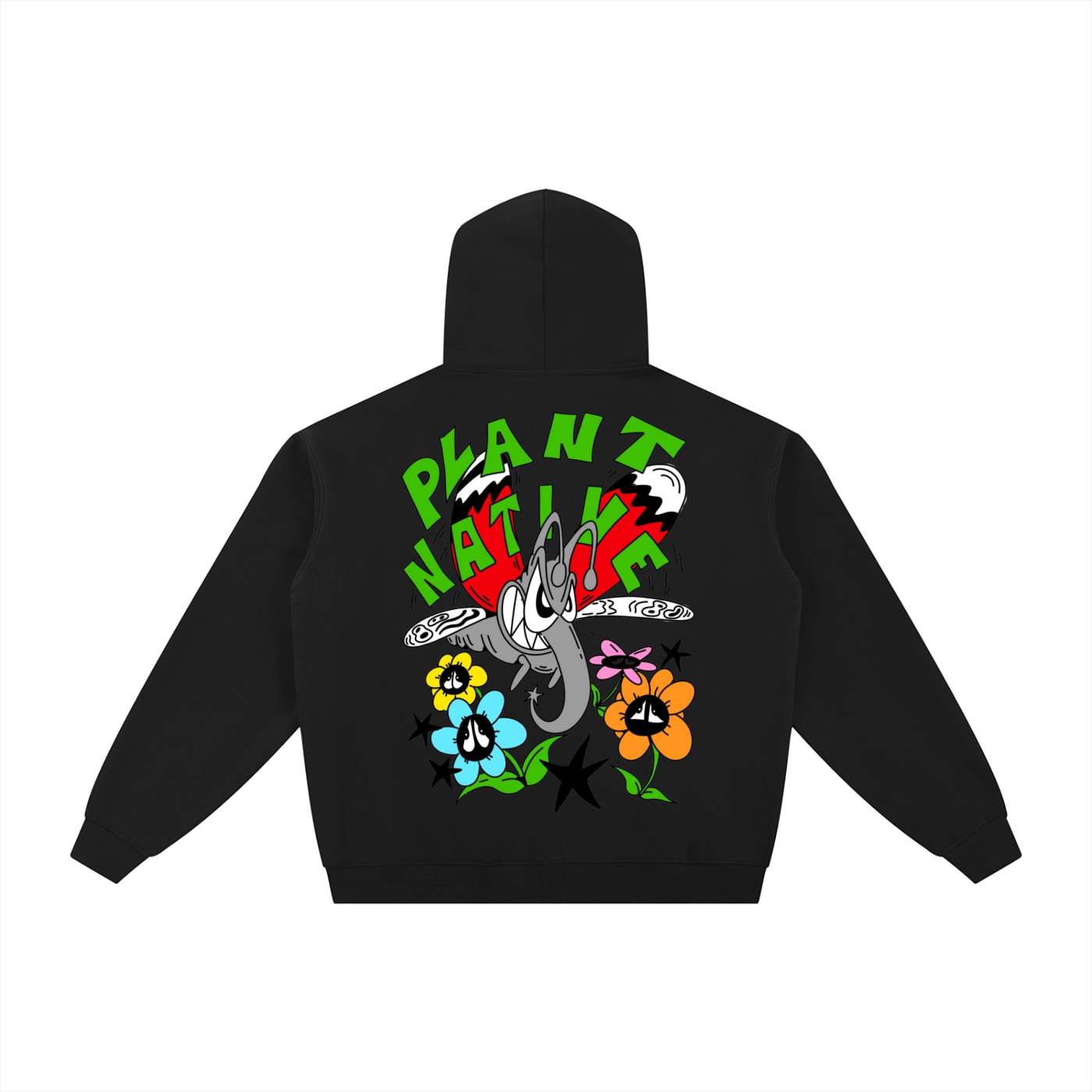 8998 "PLANT NATIVE" Fleece Zip-Through Hoodie