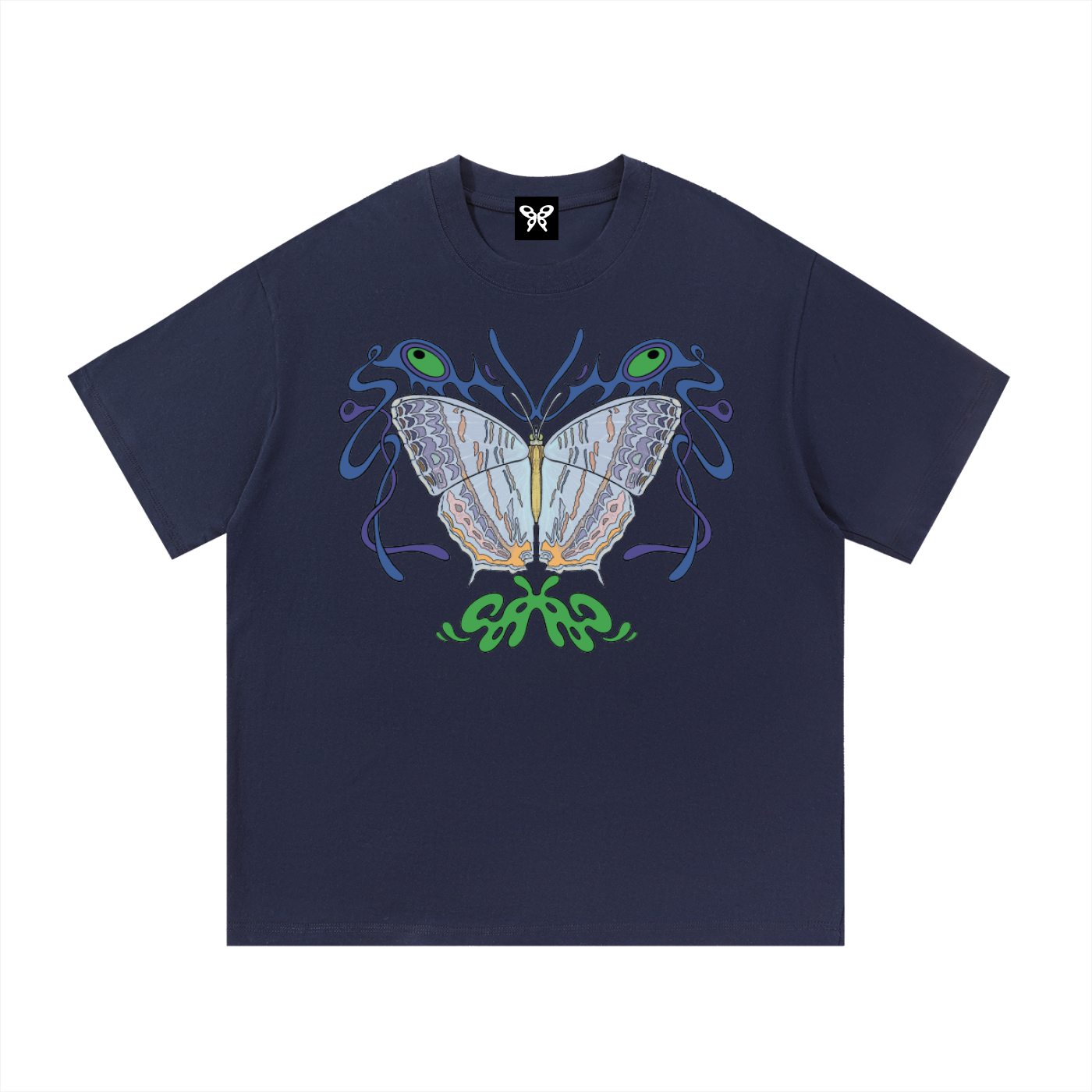 8998 "Marbled Mapwing" 100% Cotton Tee