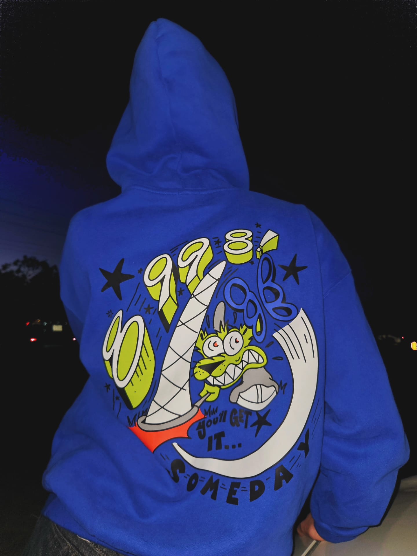 8998 "Butterfly Chase" Oversized Fleeced Hoodie