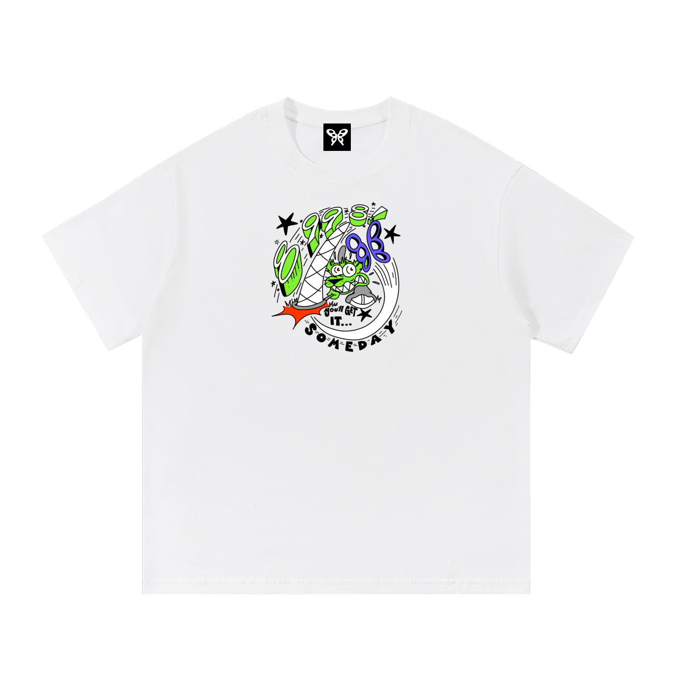 8998 "Butterfly Chase" Cotton Tee