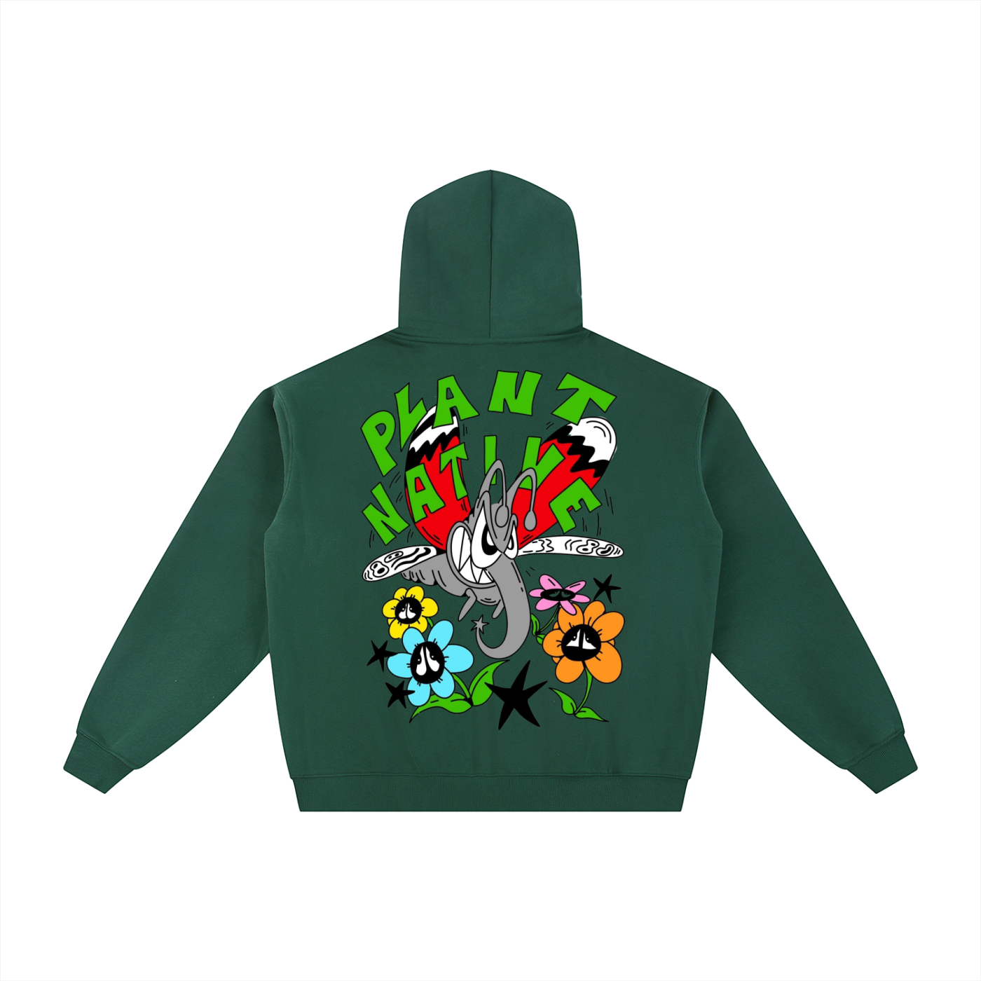 8998 "PLANT NATIVE" Fleece Zip-Through Hoodie
