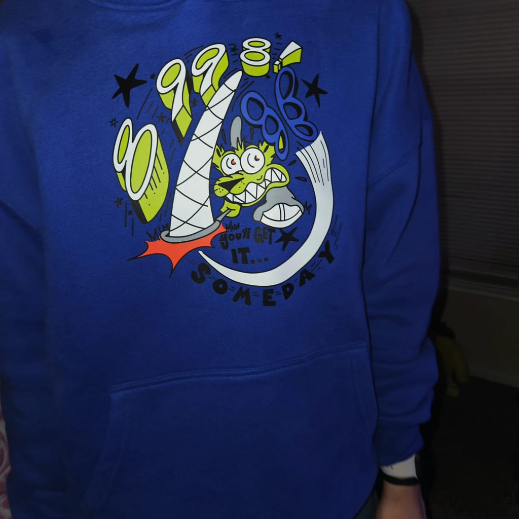 8998 "Butterfly Chase" Oversized Fleeced Hoodie