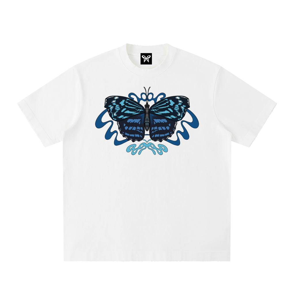 8998 "Bluewing" 100% COTTON Heavyweight Vintage Washed Frayed Tee