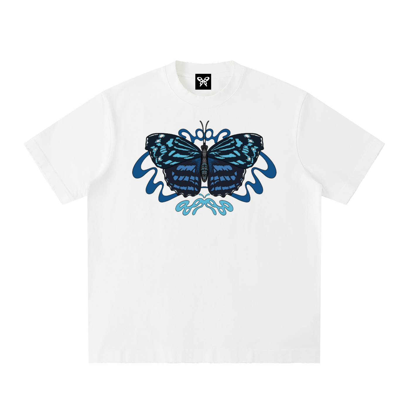 8998 "Bluewing" 100% COTTON Heavyweight Vintage Washed Frayed Tee